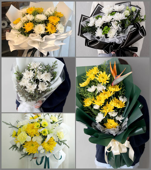 四川成都新都区石板滩镇通顺村白事花束代送
